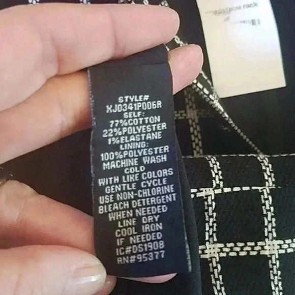 Sanctuary City Coat Black and White‎ Check Pockets Collarless Size Medium NWT - Picture 13 of 14